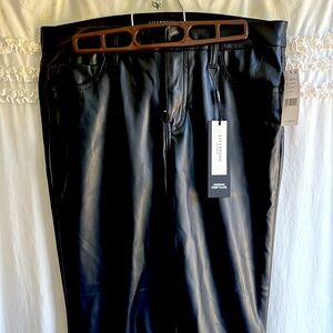 Liverpool flare faux leather pants